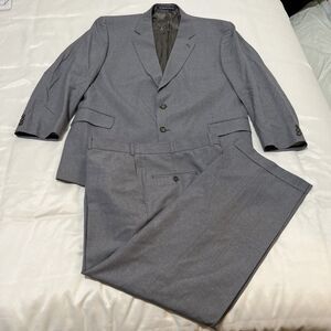 Alexandre London Suit Gray Woolmark England Sz 46R W40X29.5 England